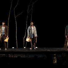 Tre Cotten, Dimitri Woods, and Gracia Imboden as Freshly Freed Prisoners