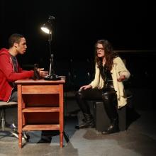 Marquis Julian Hill and Annie Willis in The Inexplicable Redemption of Agent G