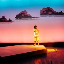 Set design by Alex Winterle. Lighting Design by Amber Parker. Photo by Isabel Le