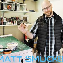 Matthew Smucker. Photo by Kelly O. Lettering by Mike Force.