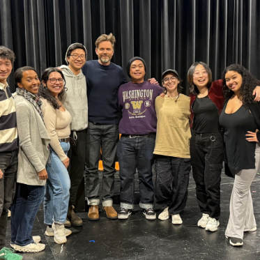 A group photo with Joel McHale