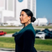 A picture of Ada standing in front of nasa